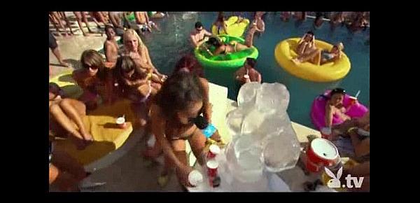  Pool Party with 200 Nude Chicks!